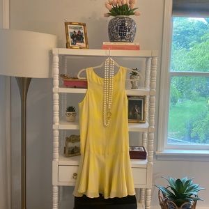 Amanda Uprichard yellow silk dress